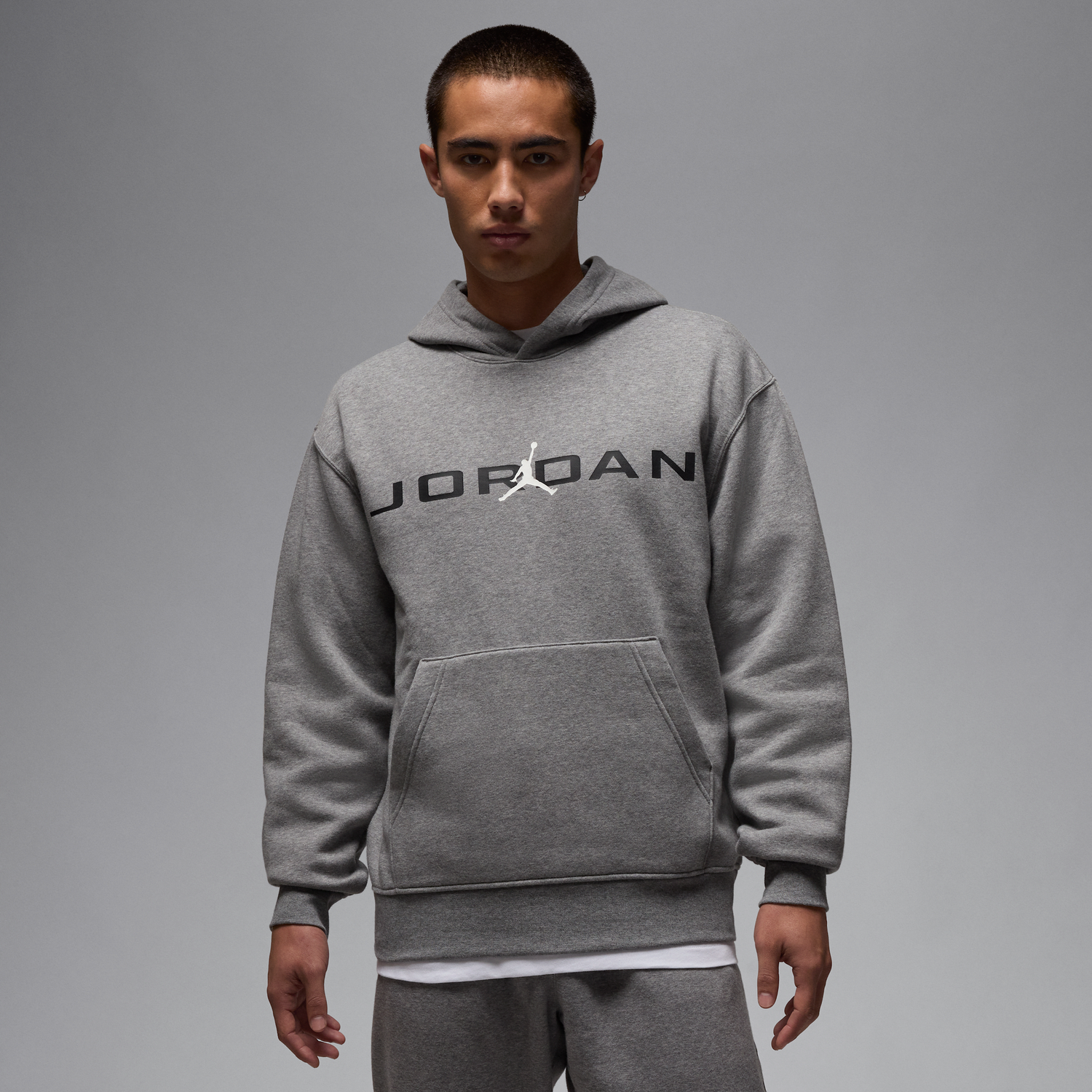 Mikina Jordan Jordan Essentials Fleece Hoodie Šedá | HQ4643-091, 0