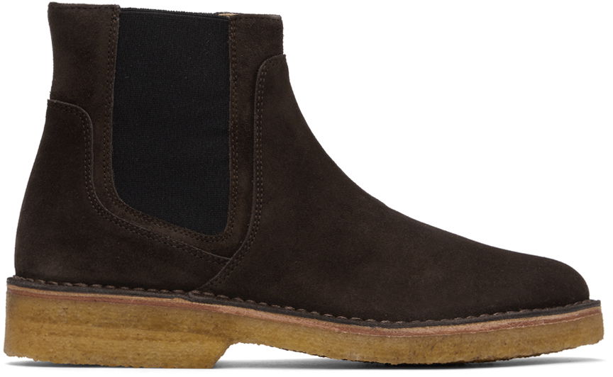 Tenisky a topánky A.P.C. Theodore Suede Chelsea Boots Hnedá | PXBAH-H54252, 0