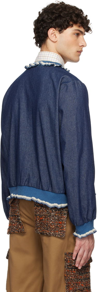 Bomber bunda Anna Sui Denim Bomber Jacket Modrá | M1025J30, 2