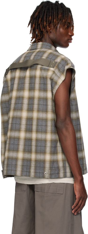 Košeľa Rick Owens Rick Owens Sleeveless Jumbo Outer Shirt Šedá | RU01E5776 CP, 2