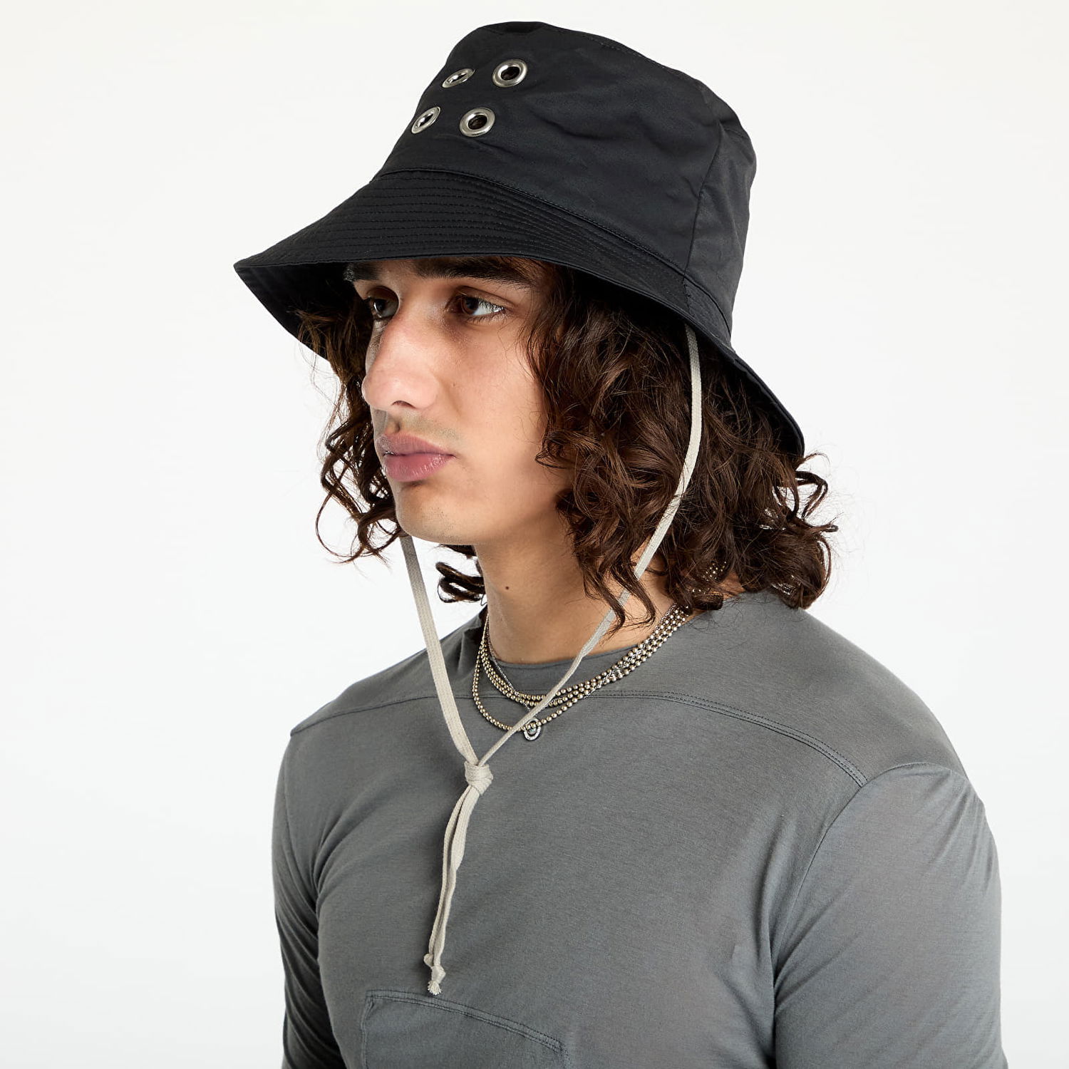 Klobúk Rick Owens DRKSHDW Woven Padded Gilligan Hat Čierna | DA02D2479 MUES1 09, 1
