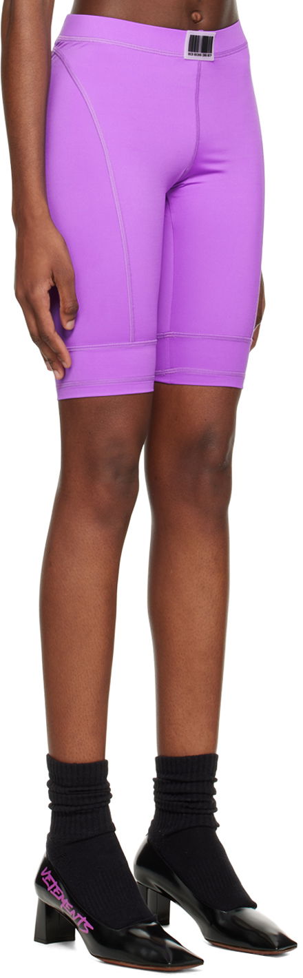 Šortky VETEMENTS VTMNTS Patch Cycling Shorts Fialová | VL14AT400I, 1