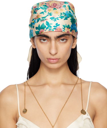 Šál CHLOÉ Chloé 'The Chloé Peonies' Floral Print Silk Twill Scarf Rôznofarebný | CHC25UT087TWI, 0