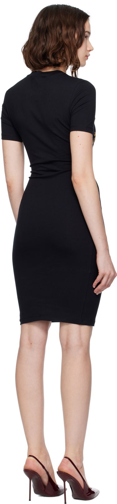 Šaty Versace Versace Jeans Couture Jersey Stretch Minidress Čierna | E79HAOE06_ECJ02E, 2