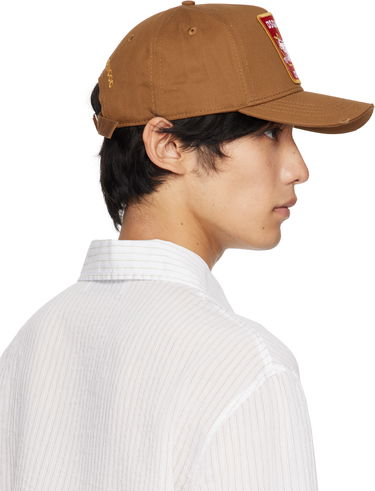 Šiltovka DSQUARED2 Dsquared2 Canadian Patch Baseball Cap Hnedá | BCM0367_05C00001_5092, 2