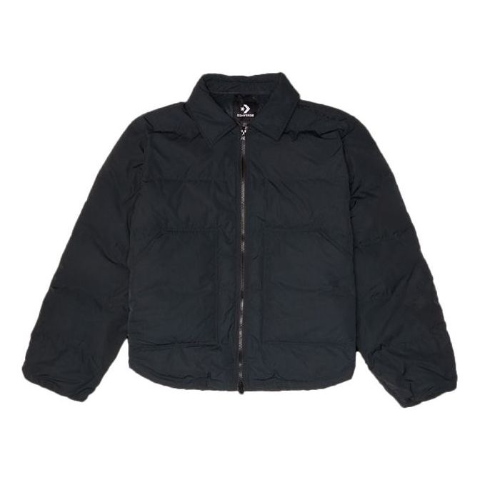 Prešívaná bunda Converse Short Down Puffer Jacket Čierna | 10021966-A02
