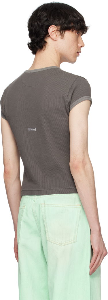 Tričko Acne Studios Acne Studios Fitted T-Shirt Šedá | CL0332-, 2