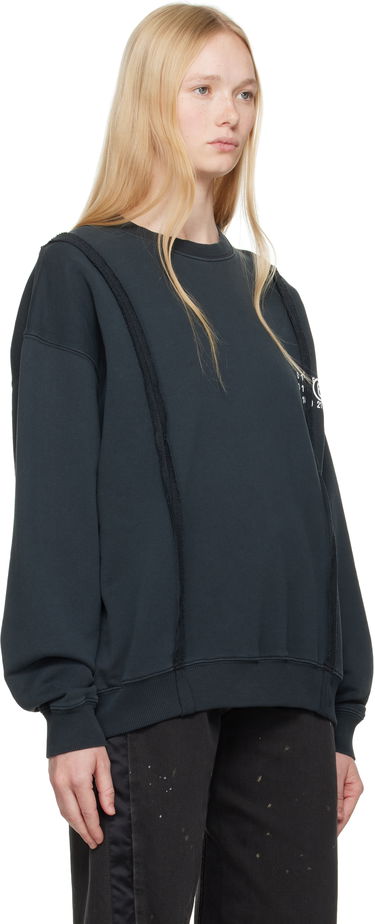 Sveter Maison Margiela MM6 Maison Margiela Ribbon Sweatshirt Čierna | SH2GU0019 M25004, 1