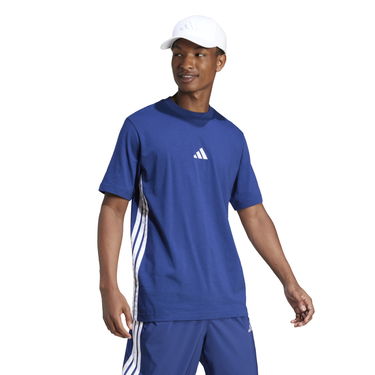 Tričko adidas Performance 3S SJ T-Shirt Modrá | JE6399, 3