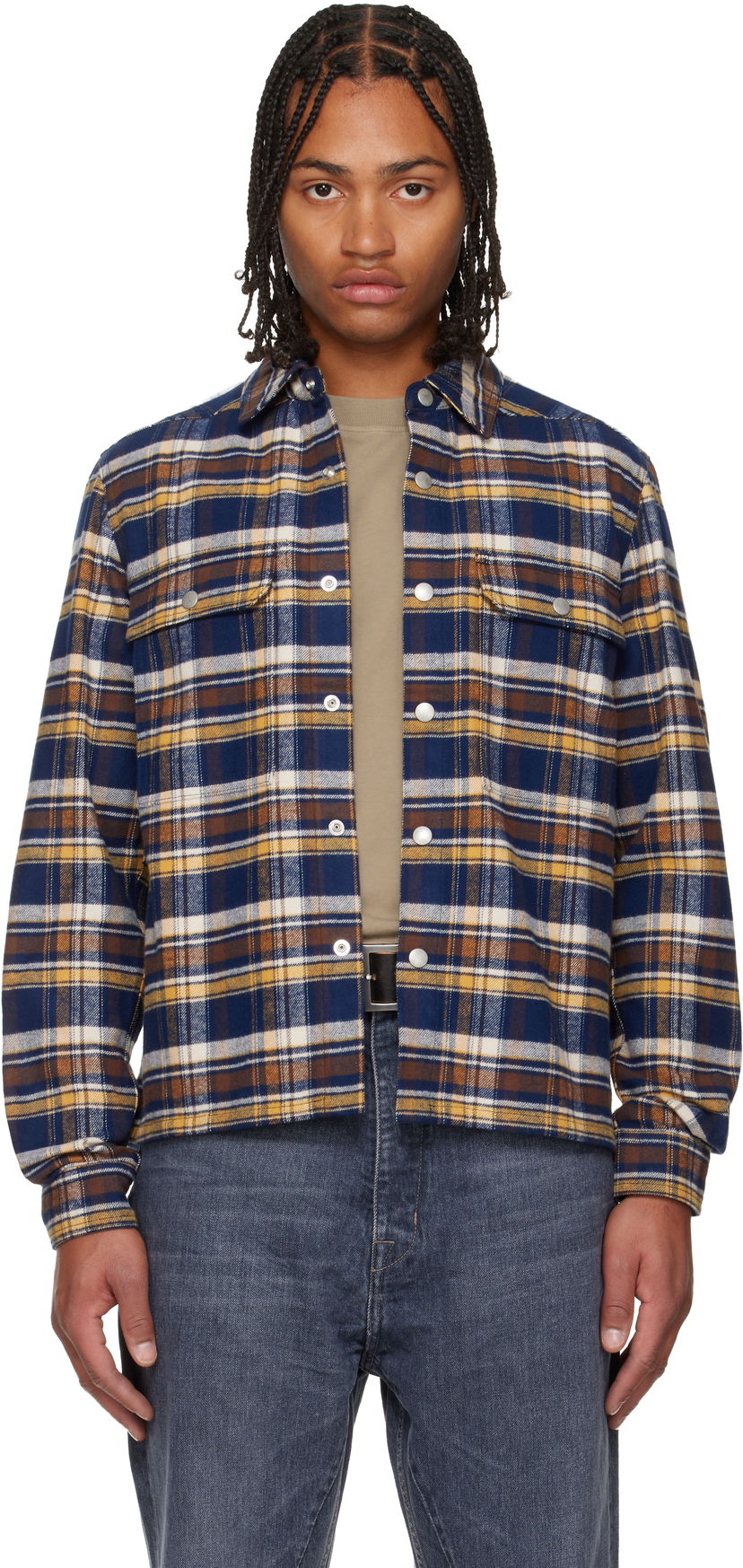 Košeľa Rick Owens Concordians Cropped Overshirt Rôznofarebný | DL02E2299 CPGJP