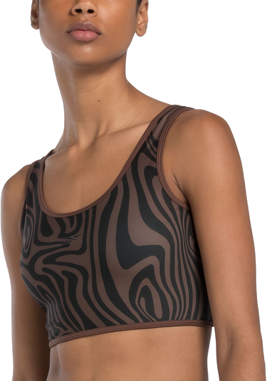 Plavky Reebok Reebok Mod Safari Poly Sports Bra Hnedá | 100076289, 0