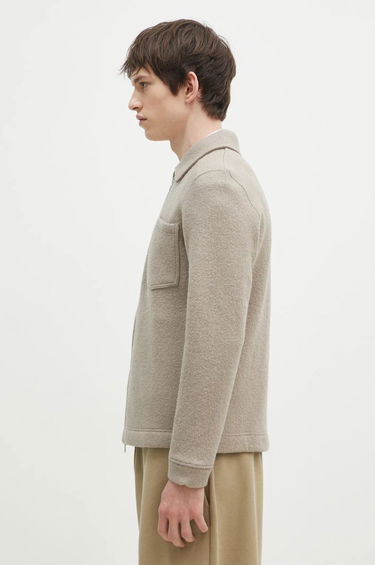 Bunda Samsoe Samsoe Wool Shirt Jacket Béžová | M22400082, 1