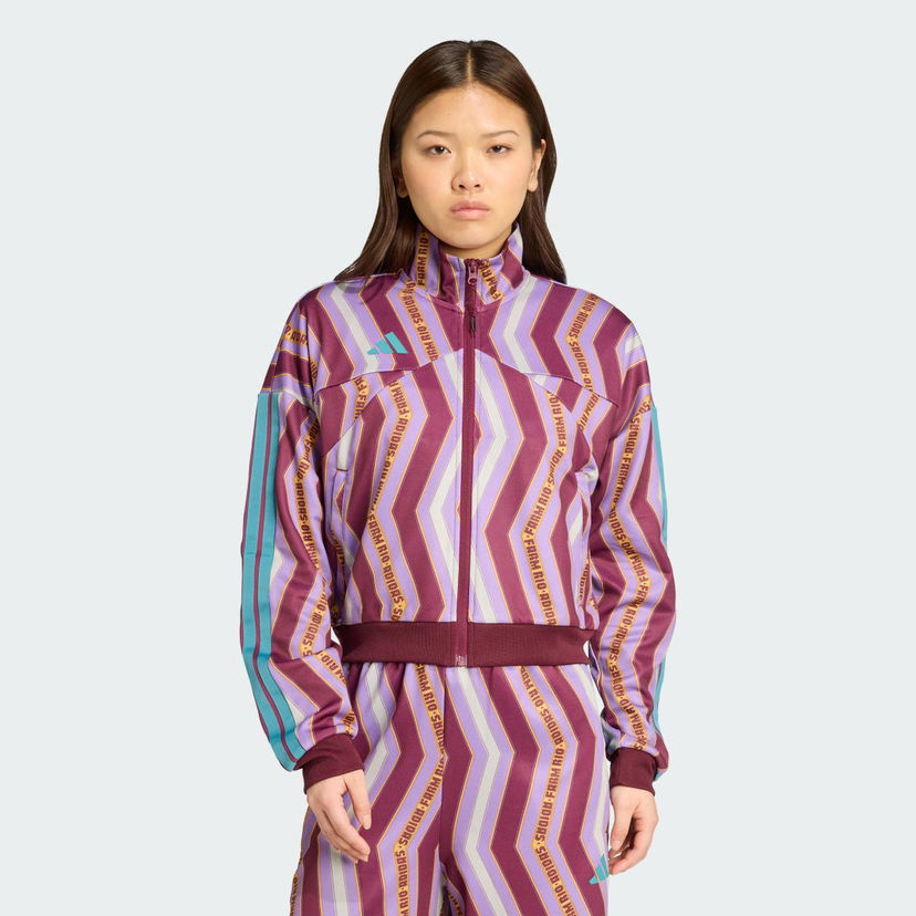 Bunda adidas Performance adidas x FARM Rio Tiro Track Jacket Fialová | JL8617