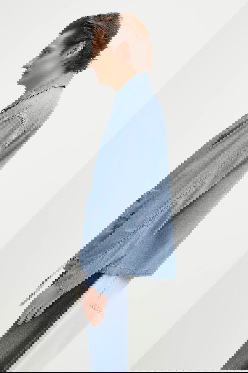 Bunda Barbour Durham Chambray Casual Jacket Regular Modrá | MCA1038, 1