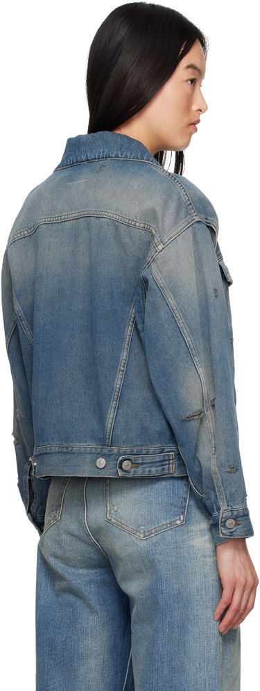 Bunda Maison Margiela MM6 Maison Margiela Faded Denim Jacket Modrá | S52AM0319 M30017, 2