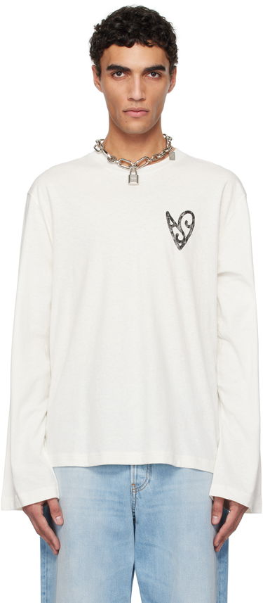 Tričko Acne Studios Acne Studios Logo Long Sleeve T-Shirt Biela | CL0338-, 0
