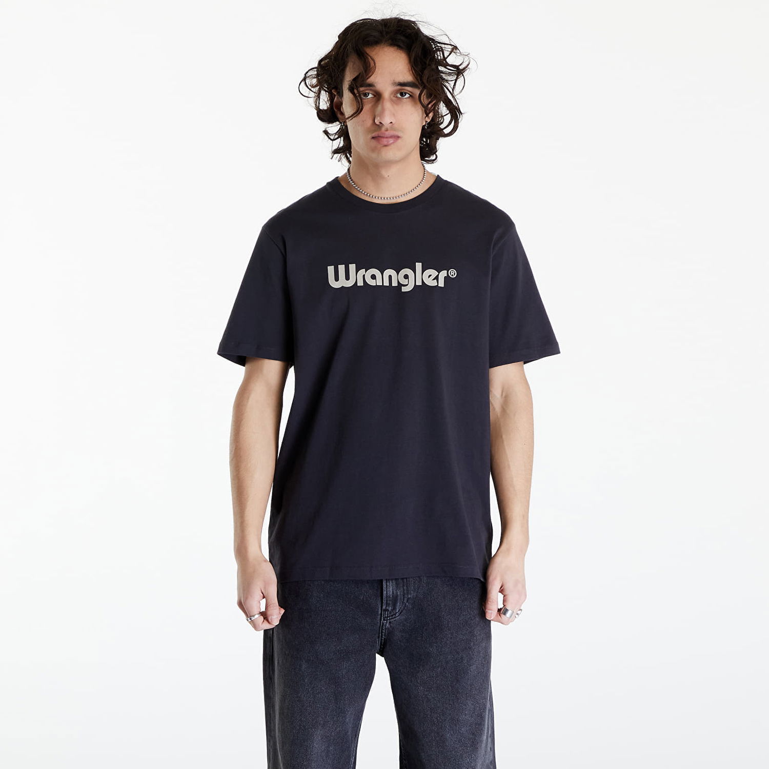 Tričko Wrangler Logo Tee Black Čierna | 112350526, 0
