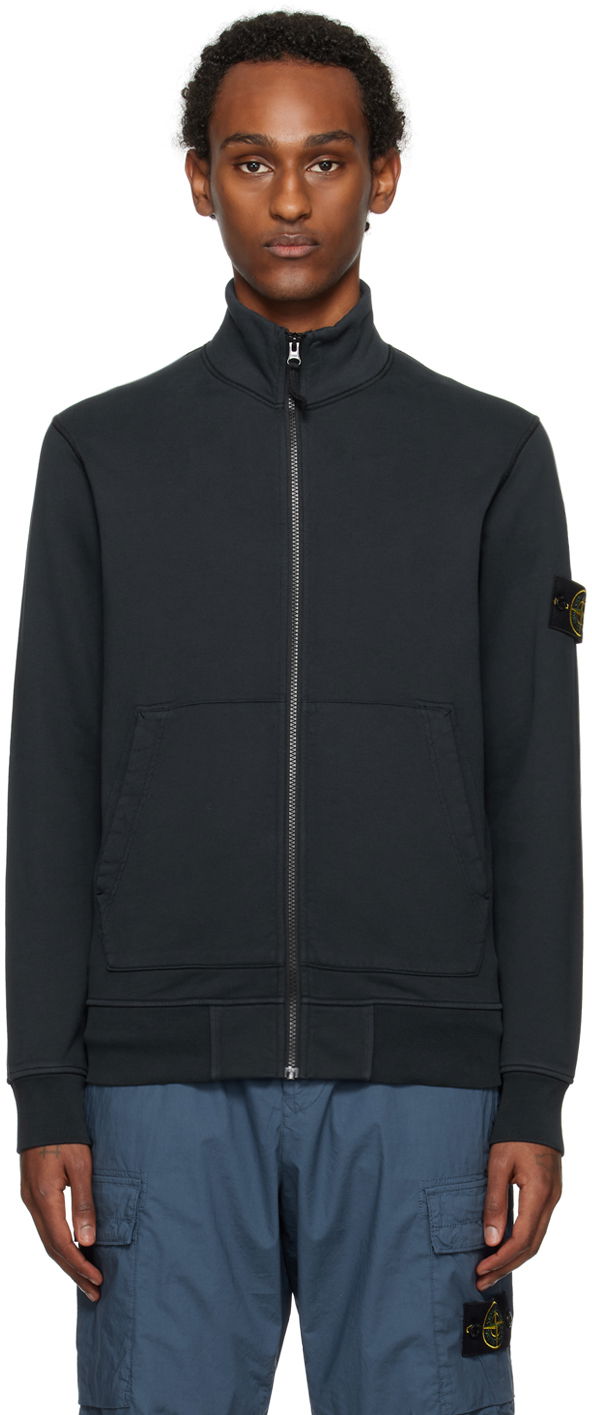 Sveter Stone Island Zip Sweater Navy | 801564351, 0