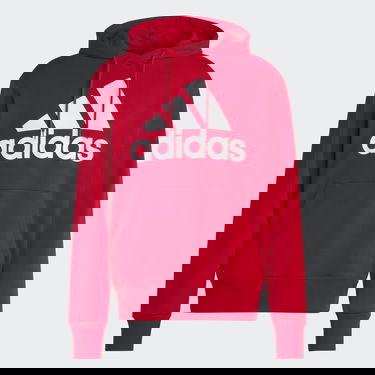 Mikina adidas Performance Essentials French Terry Big Logo Hoodie Červená | IC9365, 4