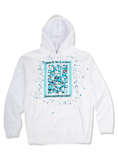 Mikina Under Native Wave Draws Hoodie "Splatter" Biela | UN13