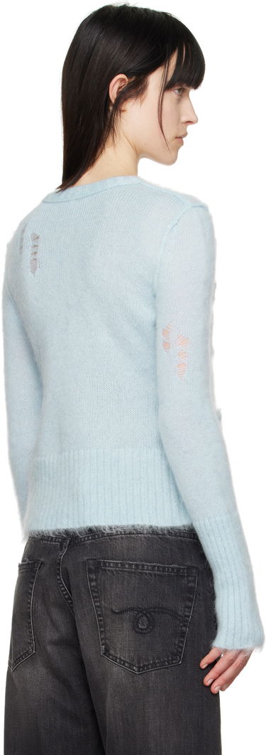 Sveter R13 R13 Elongated Shrunken Cardigan Modrá | R13WY258-Y027A, 2