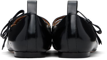 Šaty SHUSHU/TONG SHUSHU/TONG Double Bow Mary Jane Ballerina Flats Čierna | MWDDAC04 LEA001, 1