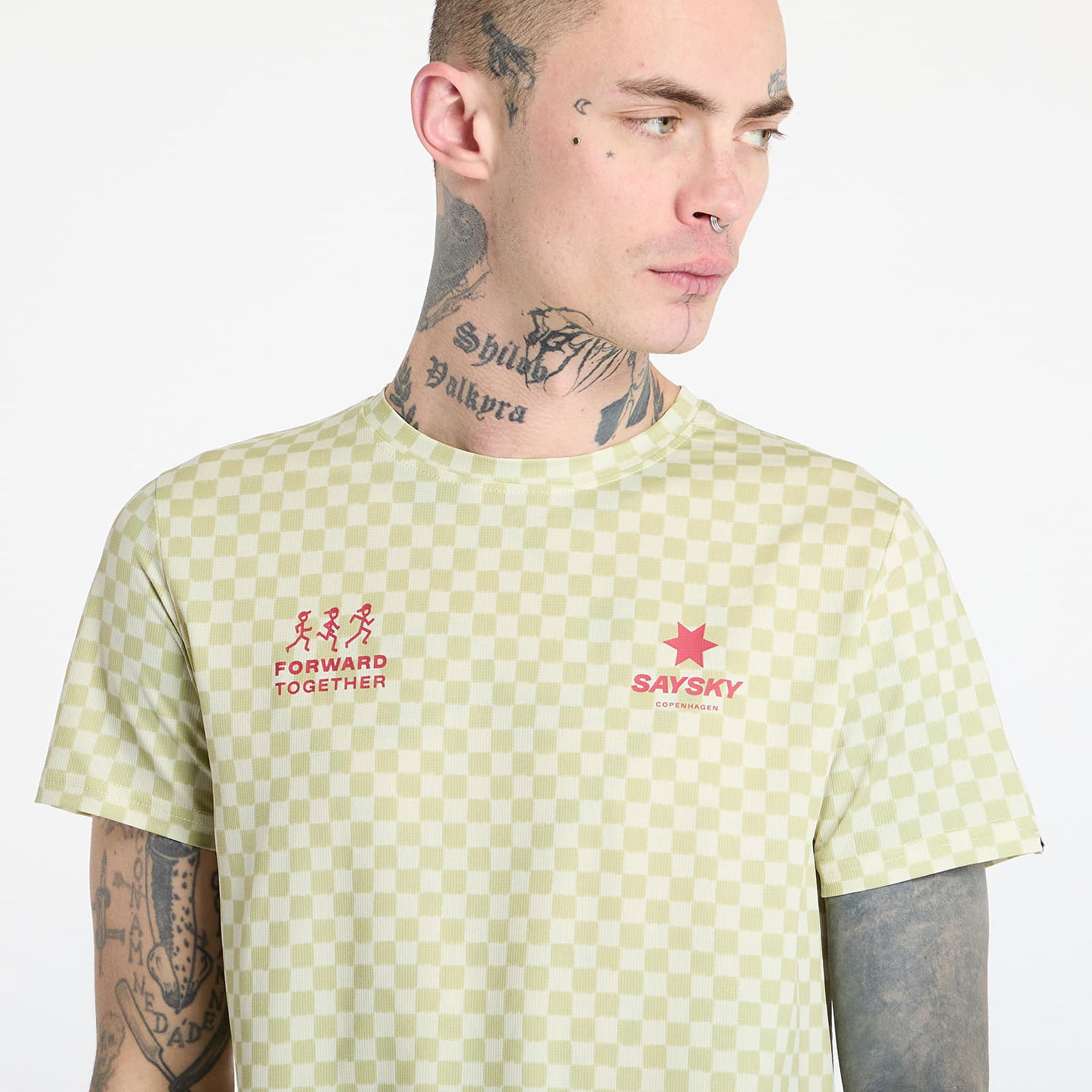 Tričko Saysky SAYSKY Checker Combat T-Shirt Žltá | NMRSS31C1034, 1