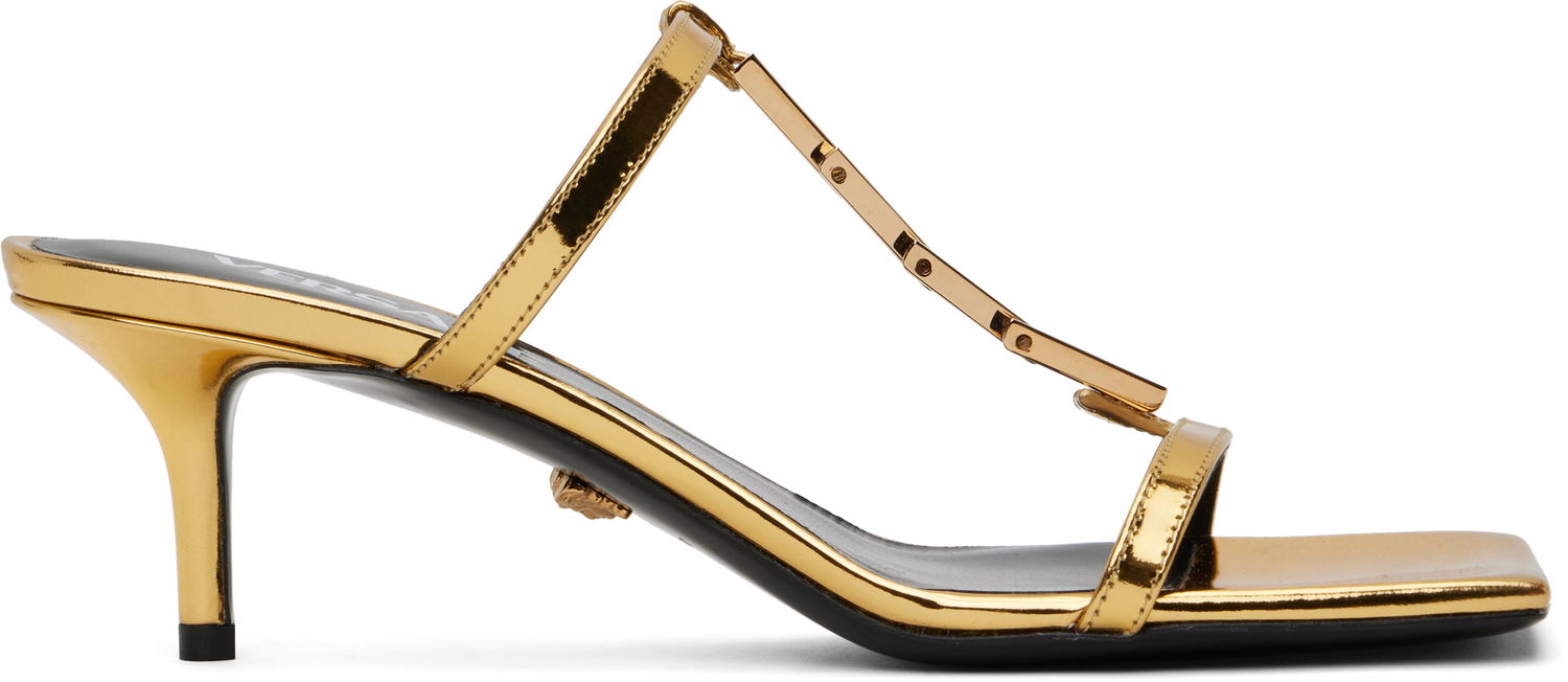 Doplnky Versace Versace Patent Heeled Sandals Metalická | 1018735_1A08609_1X00V, 0