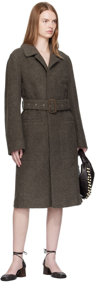 Kabáty LEMAIRE LEMAIRE Belted Tailored Coat Hnedá | CO1119 LF504, 3