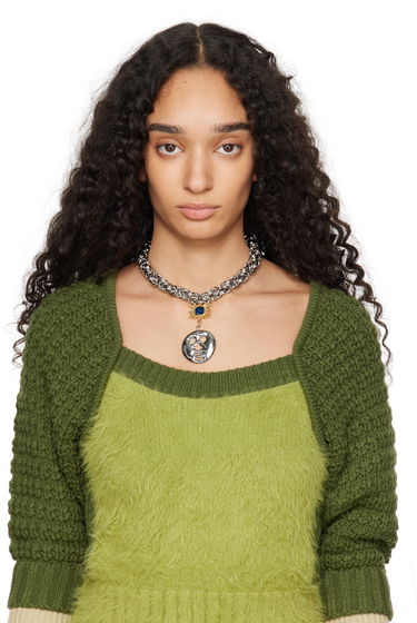 Náhrdelník Chopova Lowena 'The Mask' Silver Chain Necklace Metalická | 6519, 1