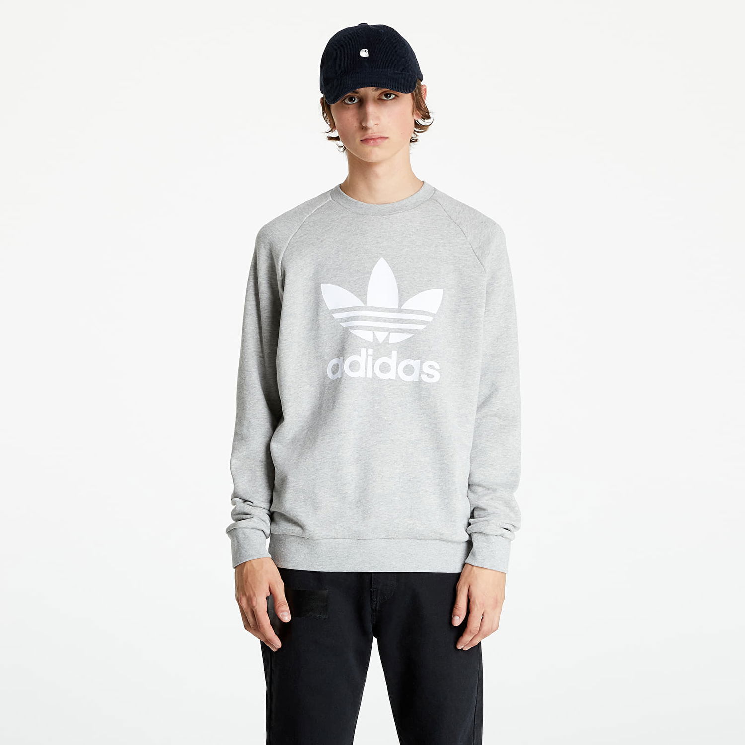 Mikina adidas Originals Trefoil Crew Medium Šedá | H06650, 0