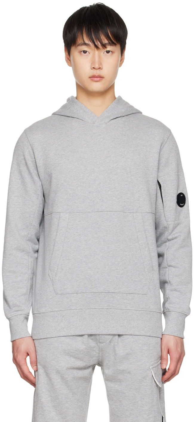 Mikina C.P. Company Brushed Hoodie Šedá | 13CMSS023A-005086W, 0