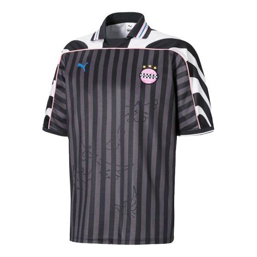 Dres Puma PUMA X KS Stripe Splicing Short Sleeve Jersey Čierna | 598466-01