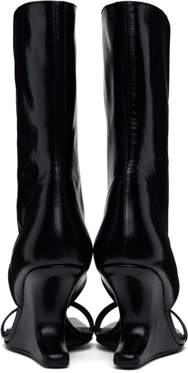 Tenisky a topánky Rick Owens Rick Owens Hollywood Winged Cantilever Heeled Sandals Čierna | RP01E7853 LGT, 1