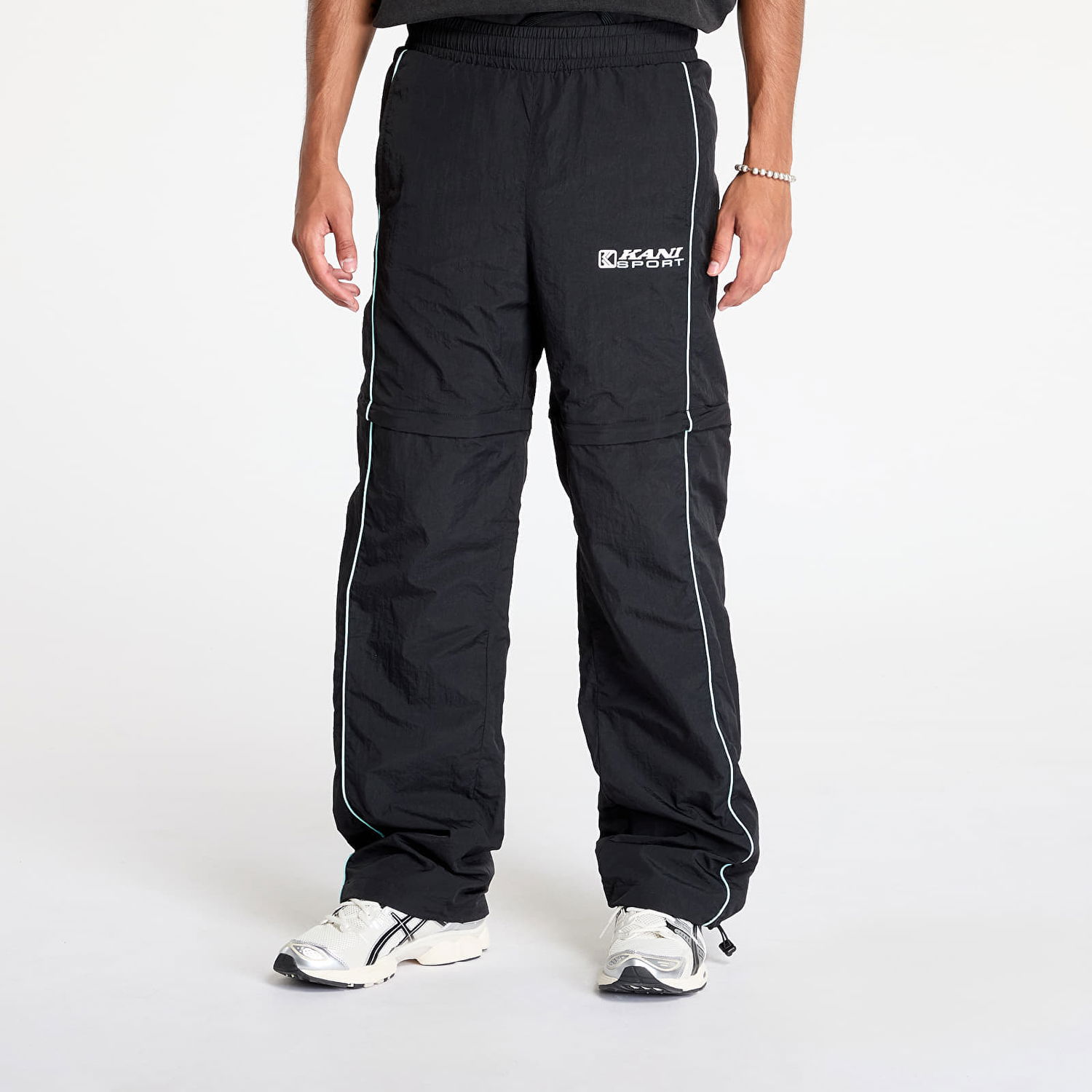 Nohavice Karl Kani Pants OG Sport Adjustable Trackpants Black/ Light Blue Čierna | 60030050, 0