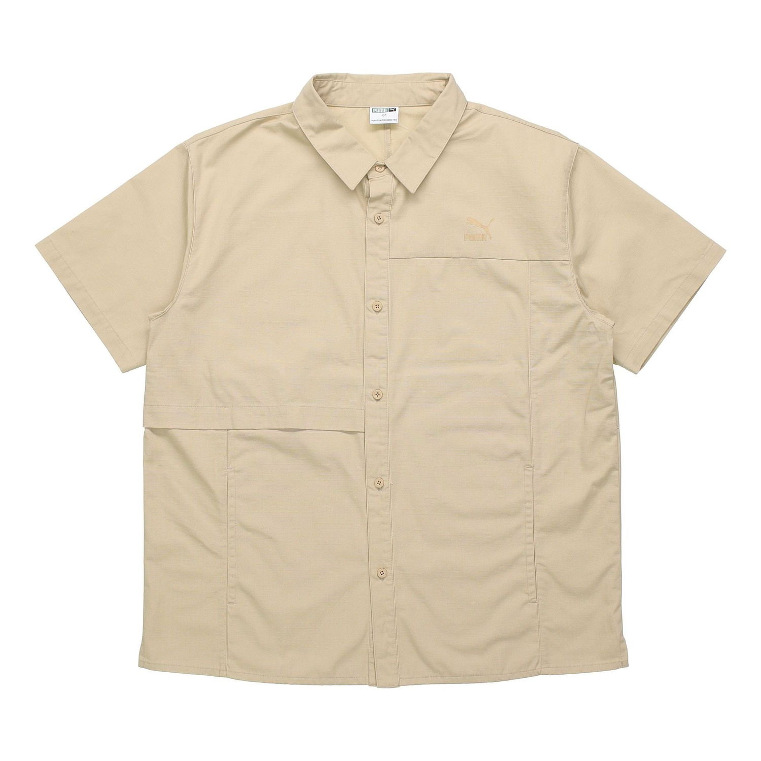 Košeľa Puma Classics Oversized Short Sleeve Shirt Béžová | 533739-12, 0