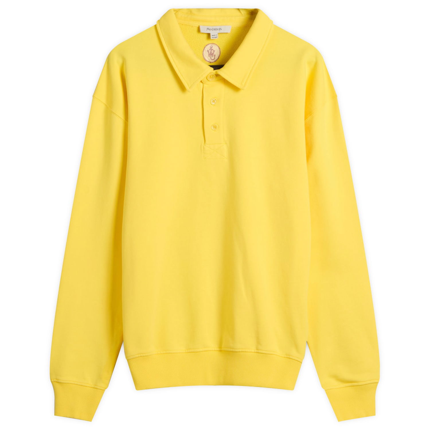Mikina JW Anderson JW Anderson Rugby Polo Sweatshirt Žltá | JO0275-PG1632-207, 1