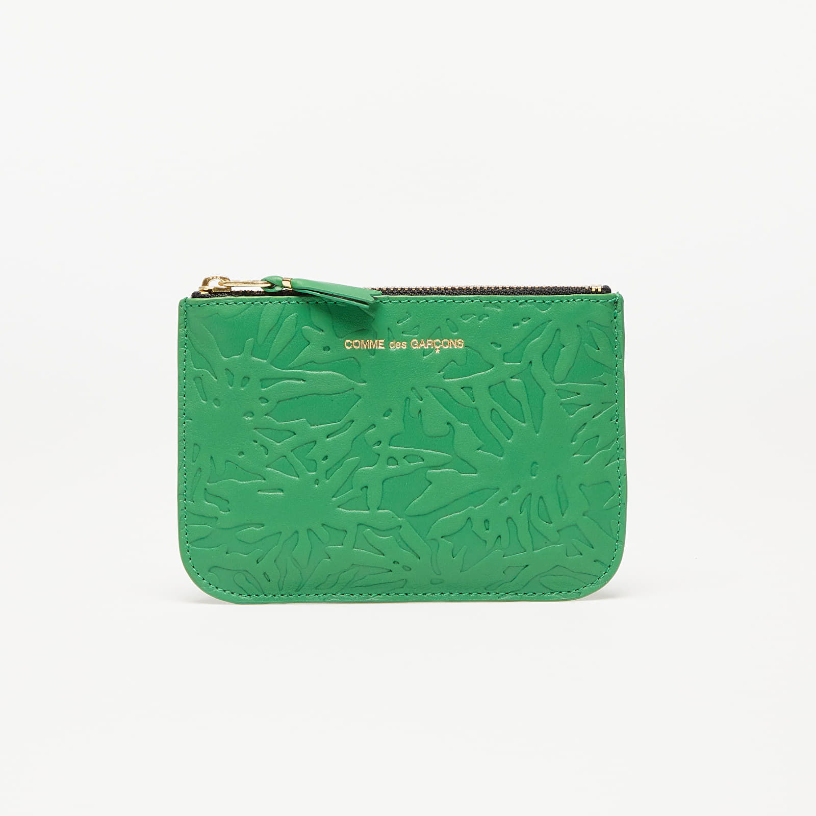 Embossed Forest Wallet Green