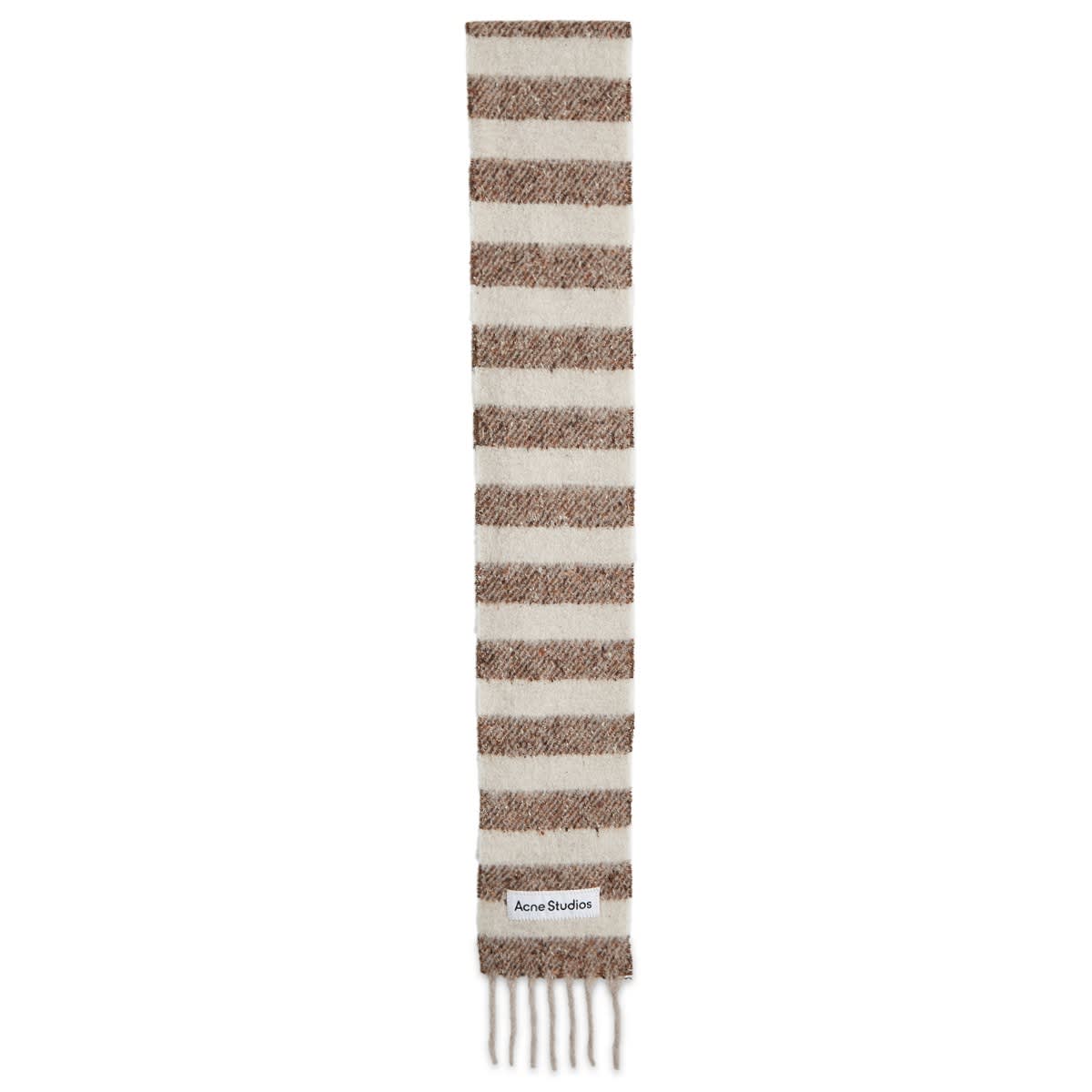 Šál Acne Studios Knitted Scarf With Stripes Hnedá | CA0358-AIP, 0