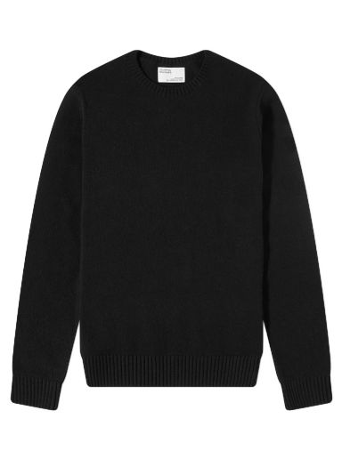 Sveter Colorful Standard Merino Wool Crew Knit Čierna | CS5083-DBK