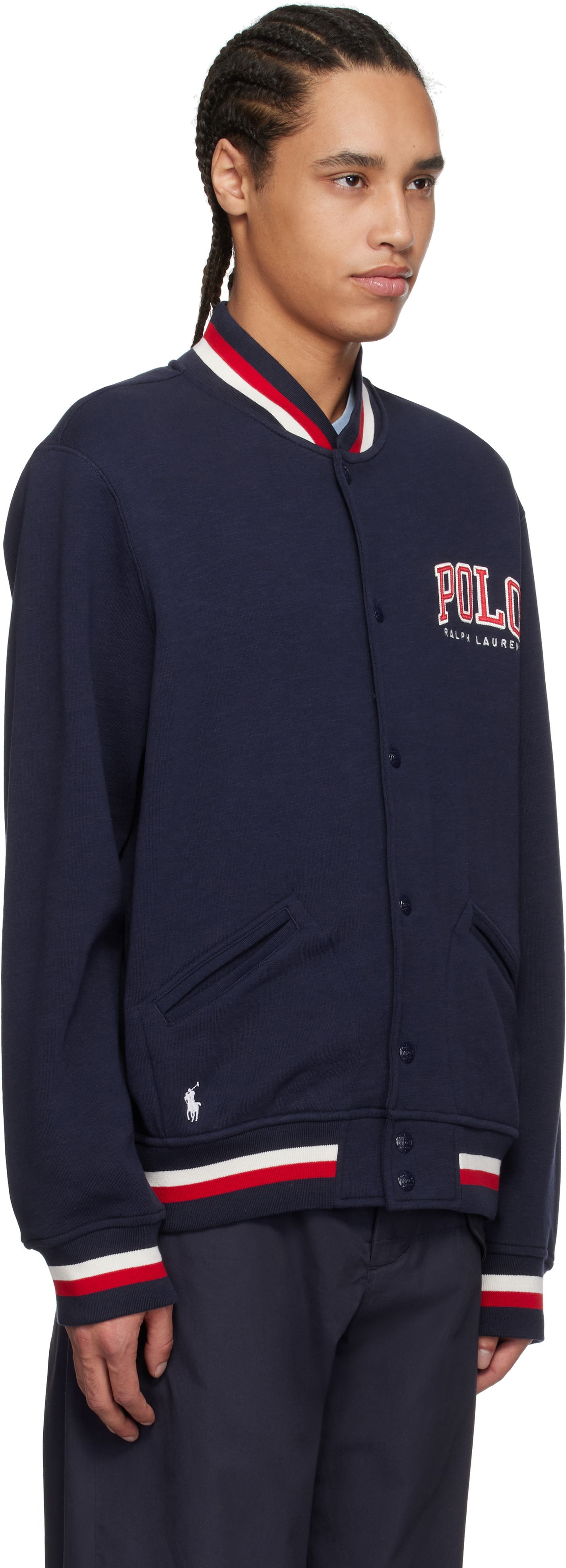 Bomber bunda Polo by Ralph Lauren Ralph Lauren Vintage Fleece Bomber Jacket Navy | 710964468001, 1