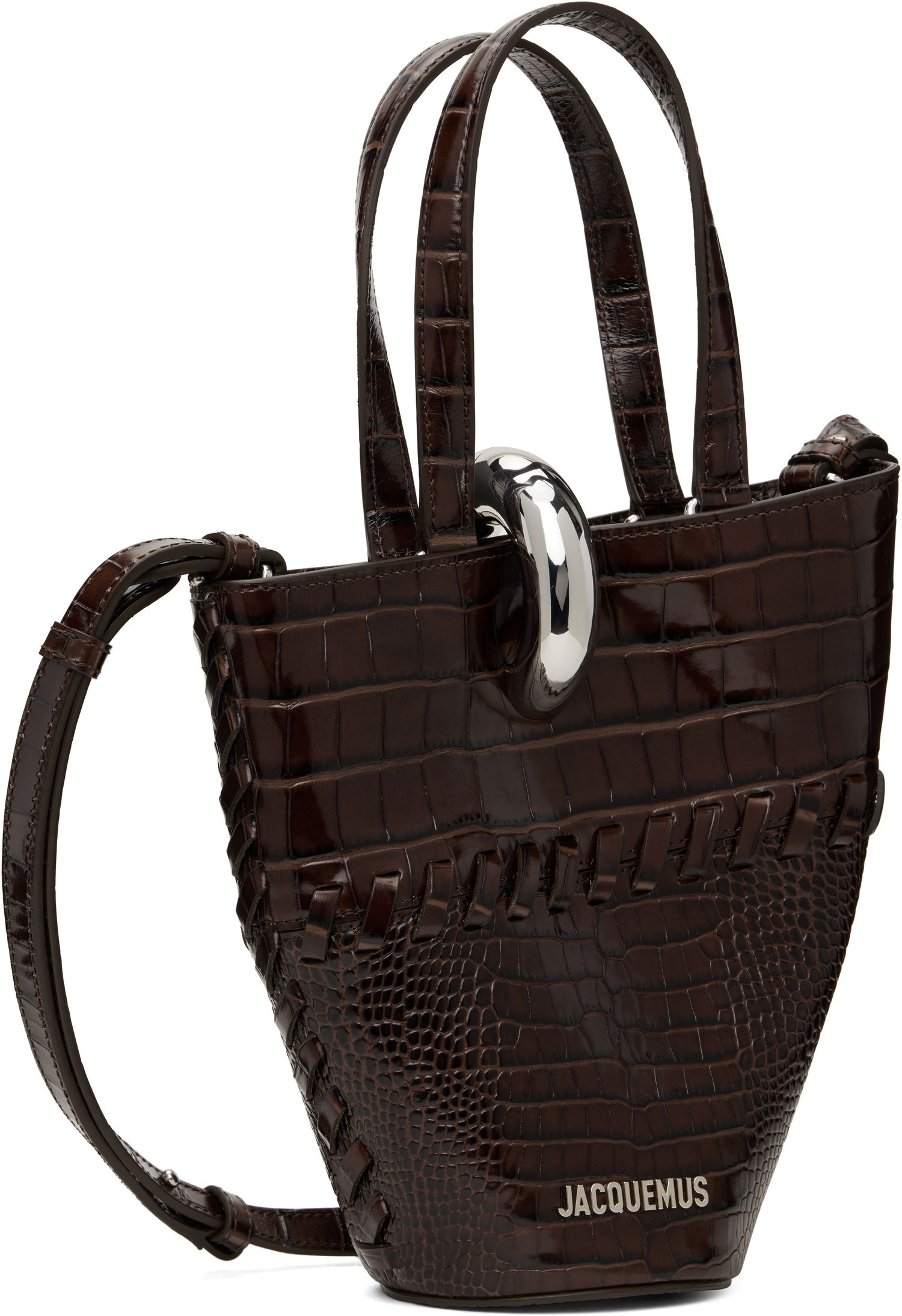 Tote bag Jacquemus Jacquemus 'The Small Bambola' Tote Hnedá | 25E243BA389-4301, 1