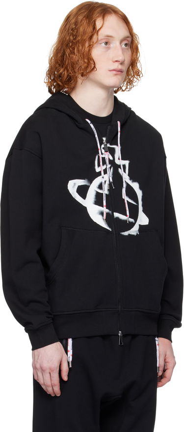 Mikina Vivienne Westwood Vivienne Westwood Stencil Orb Zip Hoodie Biela | 2I01000I-J006O-, 4