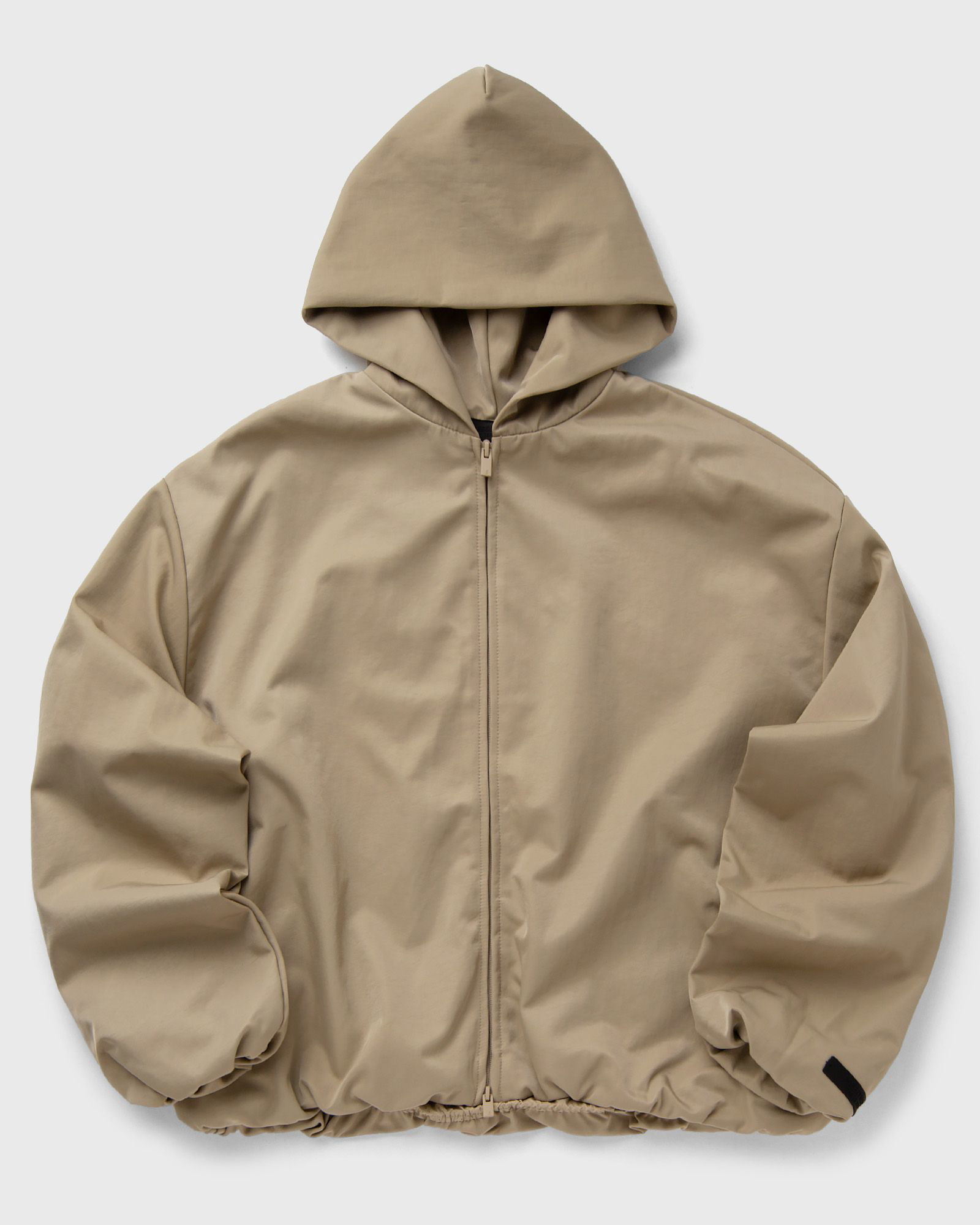 Essentials Textured Nylon Hooded Bomber Jacket