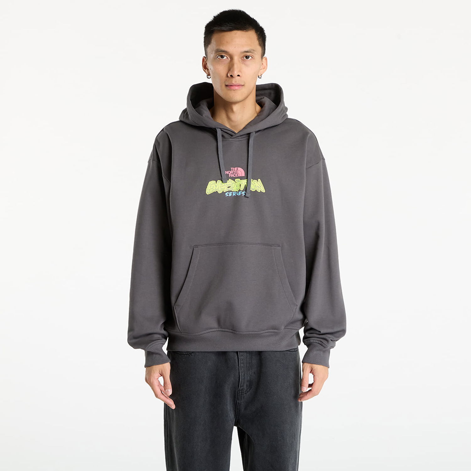 Mikina The North Face Expedition Celebration Oversized Hoodie Šedá | NF0A8E3FRHI1, 0