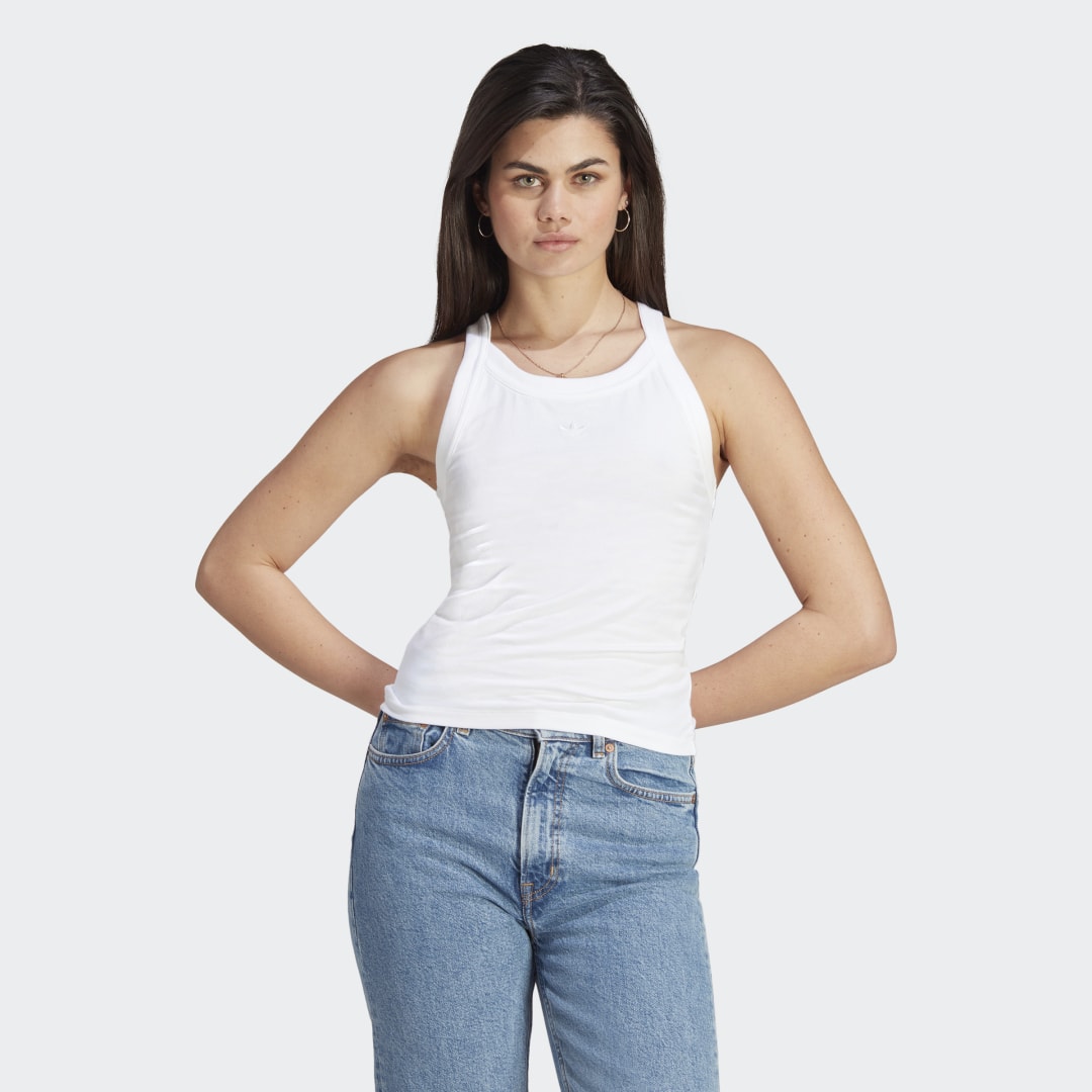 Tielko adidas Originals Premium Essentials Tank Top Biela | IL1858, 1