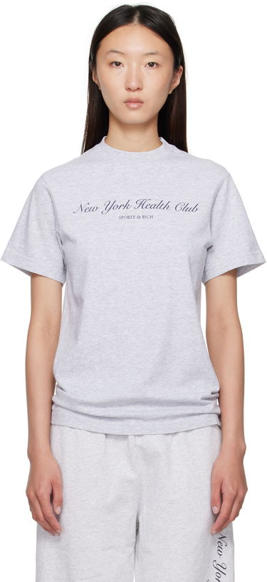 Tričko Sporty & Rich Sporty & Rich 'NY Health Club' T-Shirt Šedá | TO043602043GY03, 0