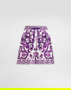 Dolce & Gabbana Majolica-Print Twill Shorts