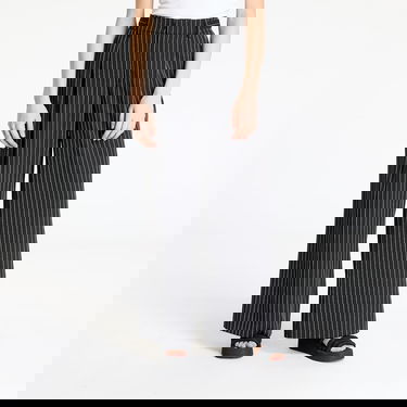 Nohavice Urban Classics Urban Classics Pinstripe Wide Leg Trousers Čierna | TB7068-18580, 3