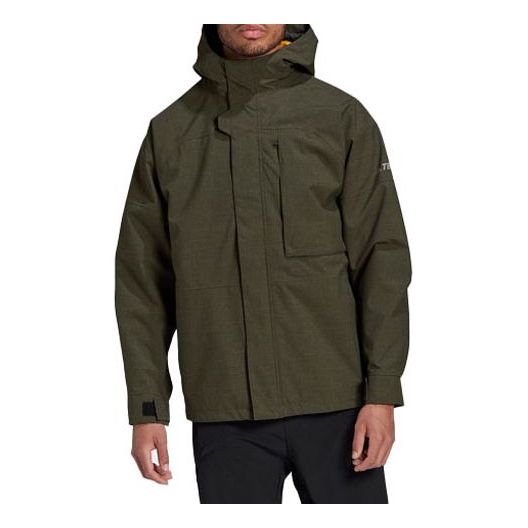 Parka adidas Performance Terrex Outdoor Stay Warm 3-in-1 Hooded Jacket Zelené | GE9895